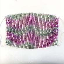 Load image into Gallery viewer, Rhinestone Mesh Mask